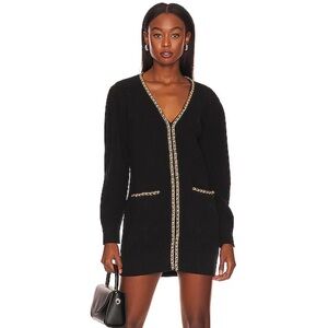 Lovers + Friends Black Long Sleeve Dress